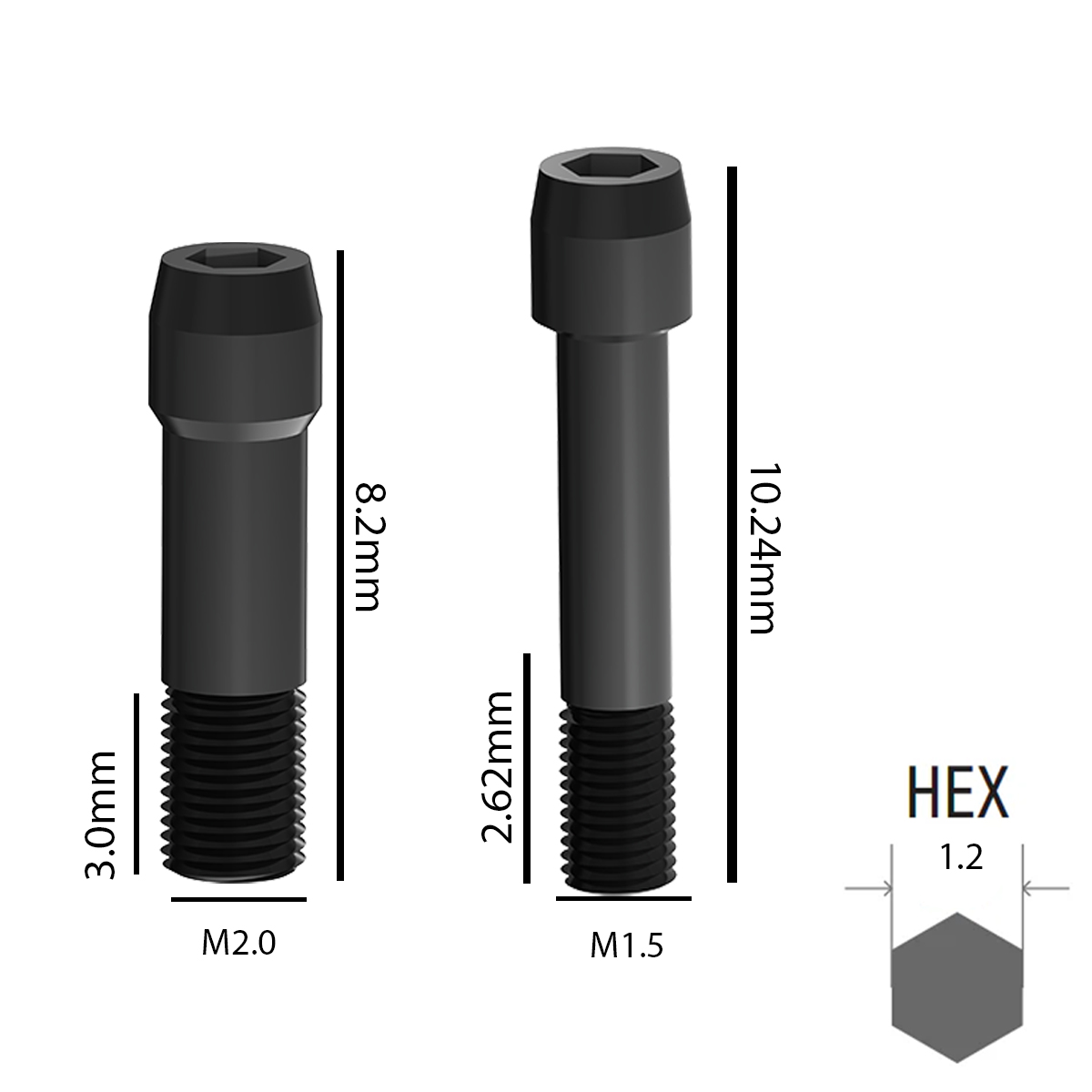EZ Fit Osstem Compatible Colored Titanium Abutment Screws