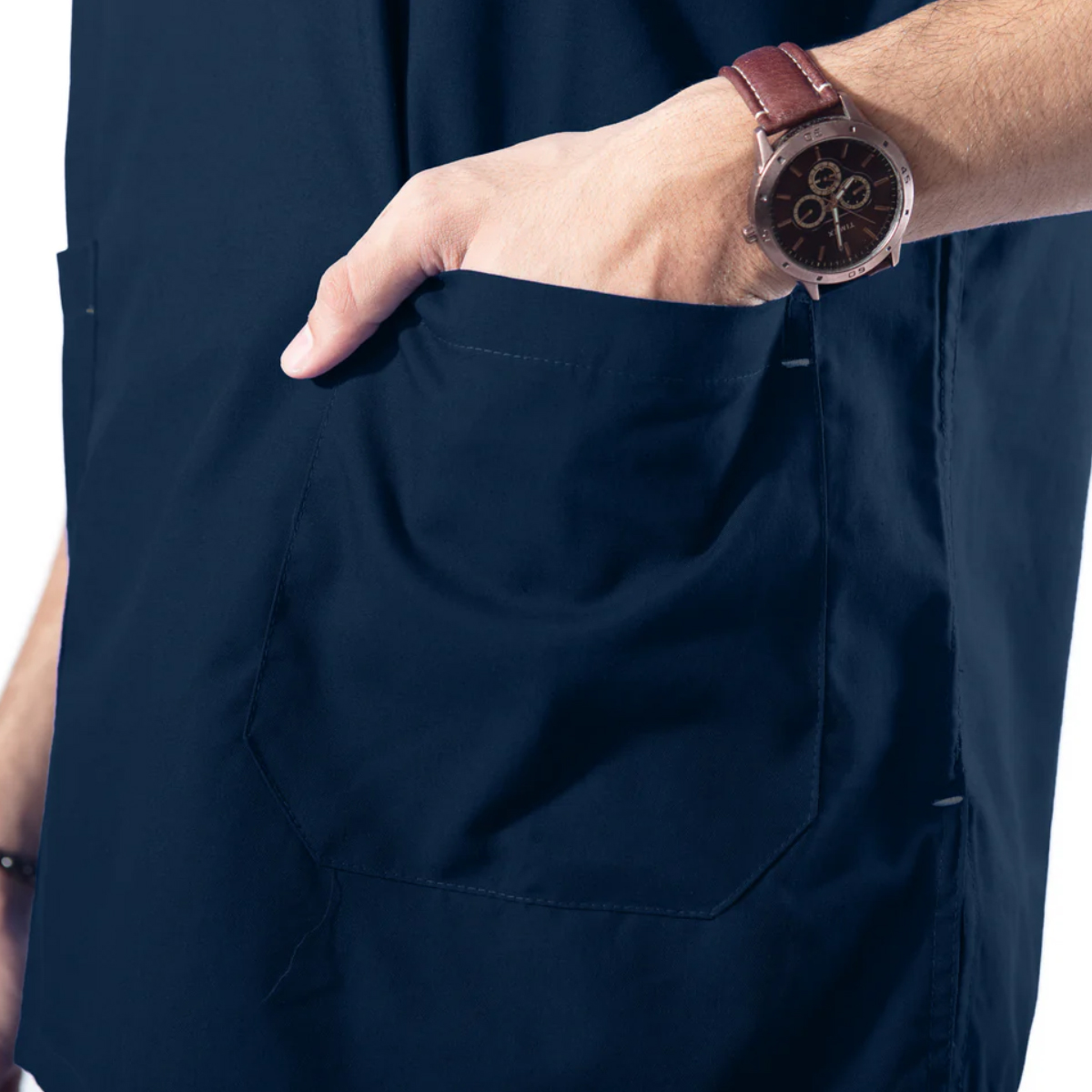 Uniform Craft Designer Scrubs Male - DSDV01 - Olive Blue