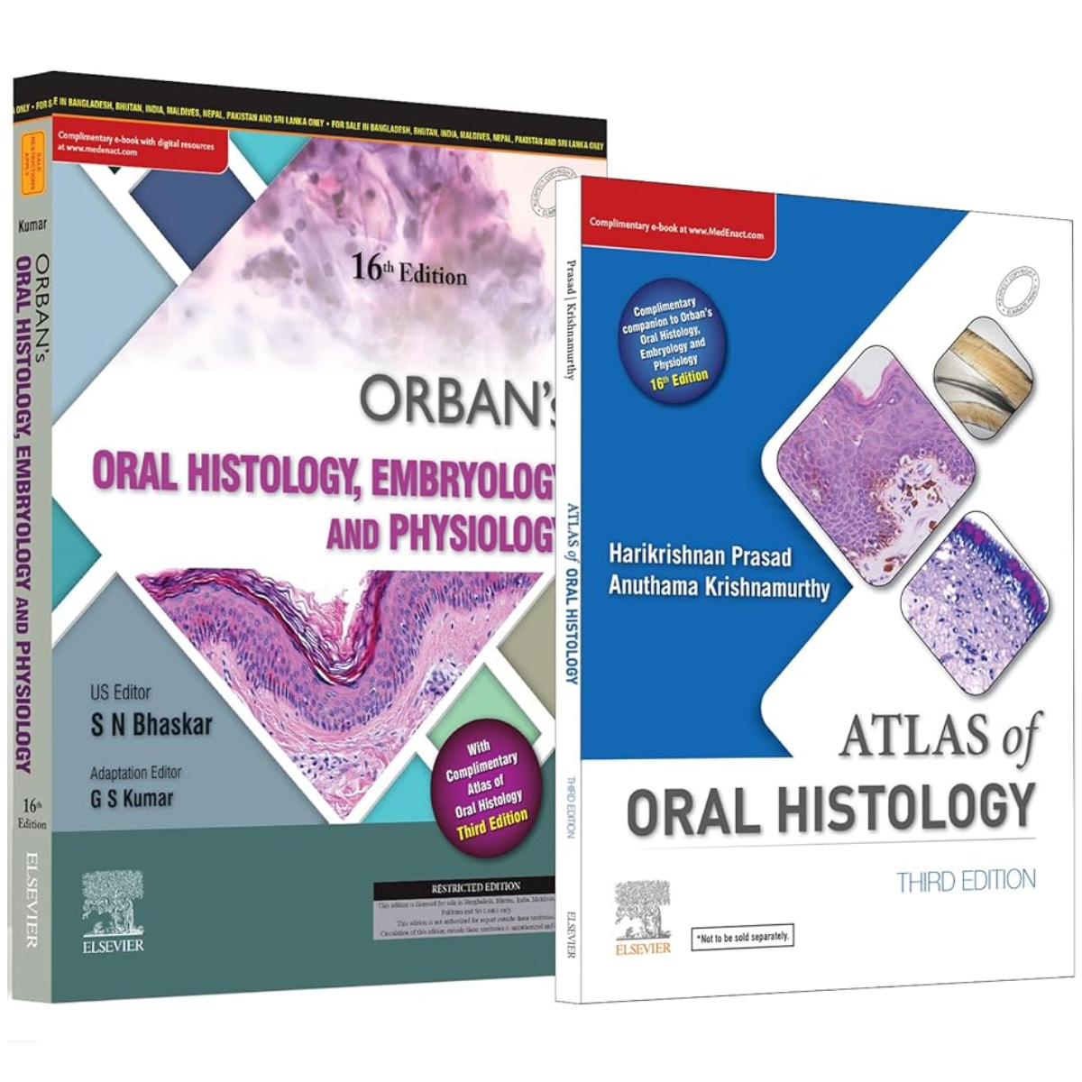 Orban's Oral Histology, Embryology & Physiology 16th Edition With Atlas Of Oral Histology 3rd Edition