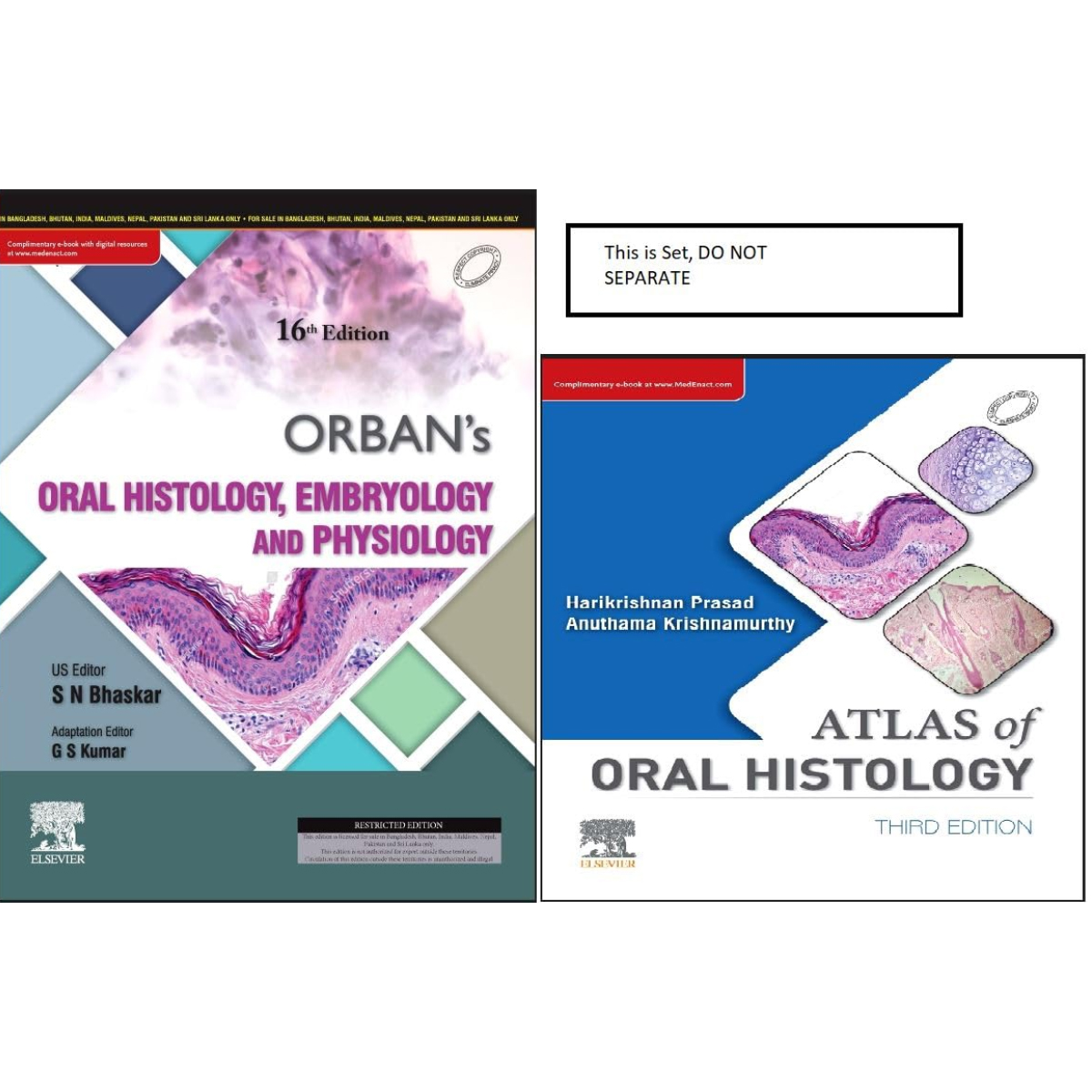 Orban's Oral Histology, Embryology & Physiology 16th Edition With Atlas Of Oral Histology 3rd Edition