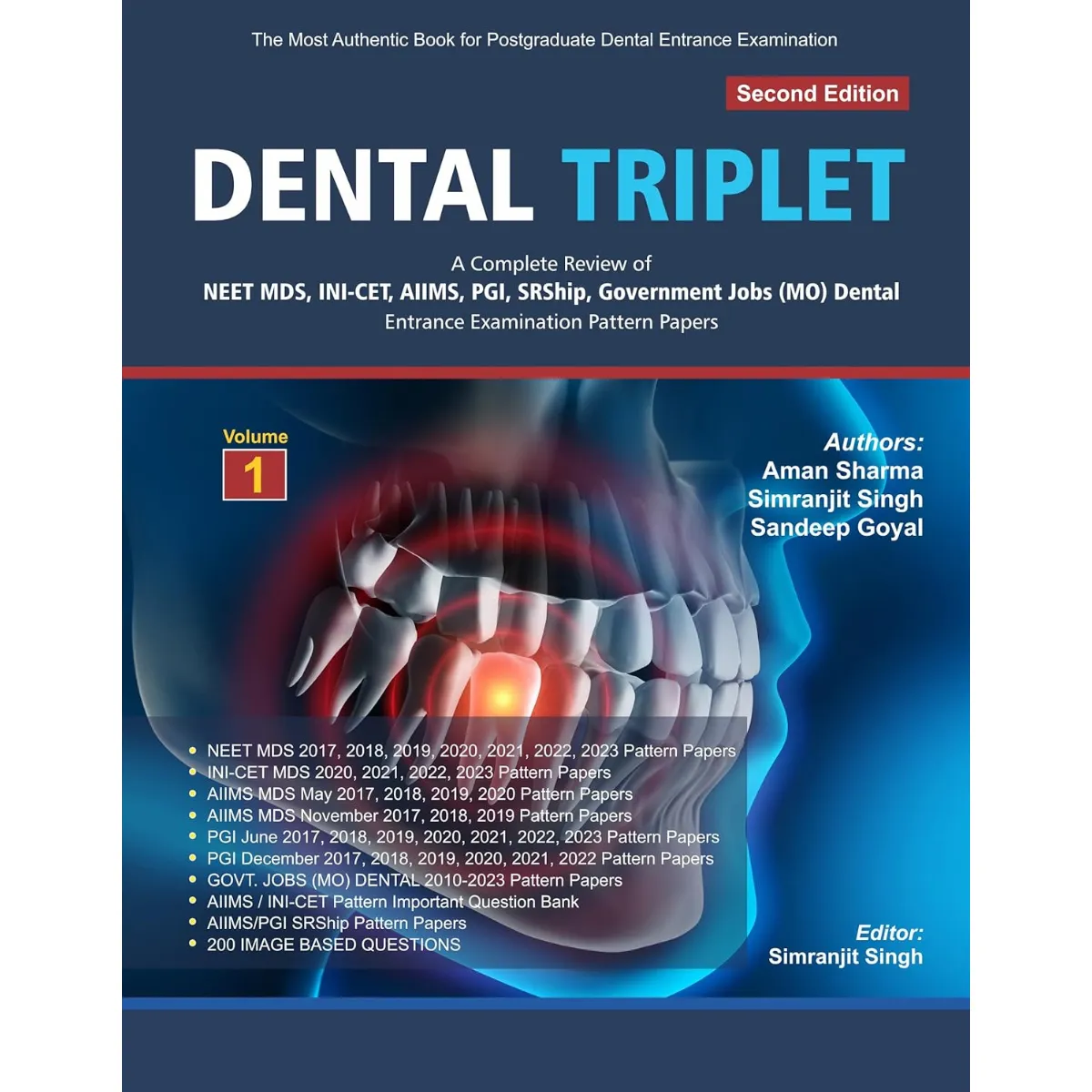 Dental Triplet A Complete Review Of Dental Entrance Examination Pattern Papers 2nd Edition (Vol. 1 & 2)