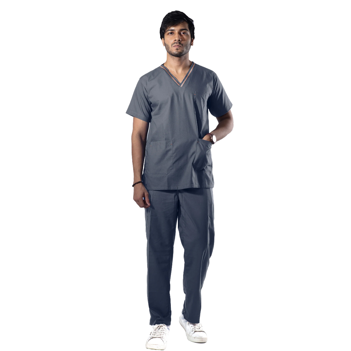 Uniform Craft Designer Scrub Male - DSDVO1 - Grey - XXXL