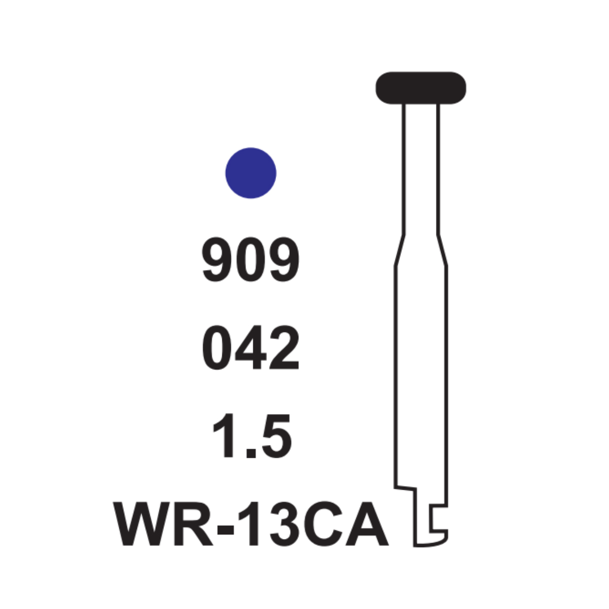Pivo Wheel Round Contra-angle Diamond Bur CA - WR-13 (Pack Of 5)