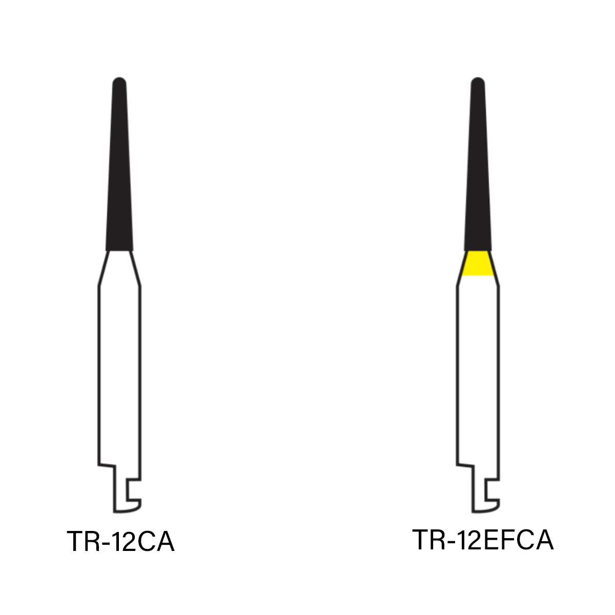 Pivo Taper Round End Contra-angle Diamond Burs CA - TR (Pack Of 5)