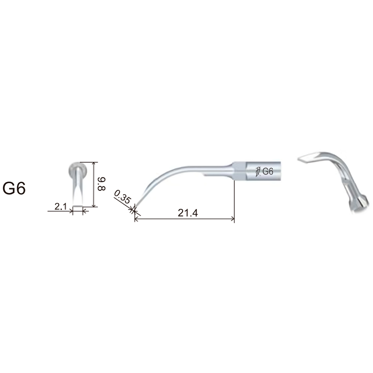 Woodpecker Scaler Tip G6 for UDS & EMS Scalers