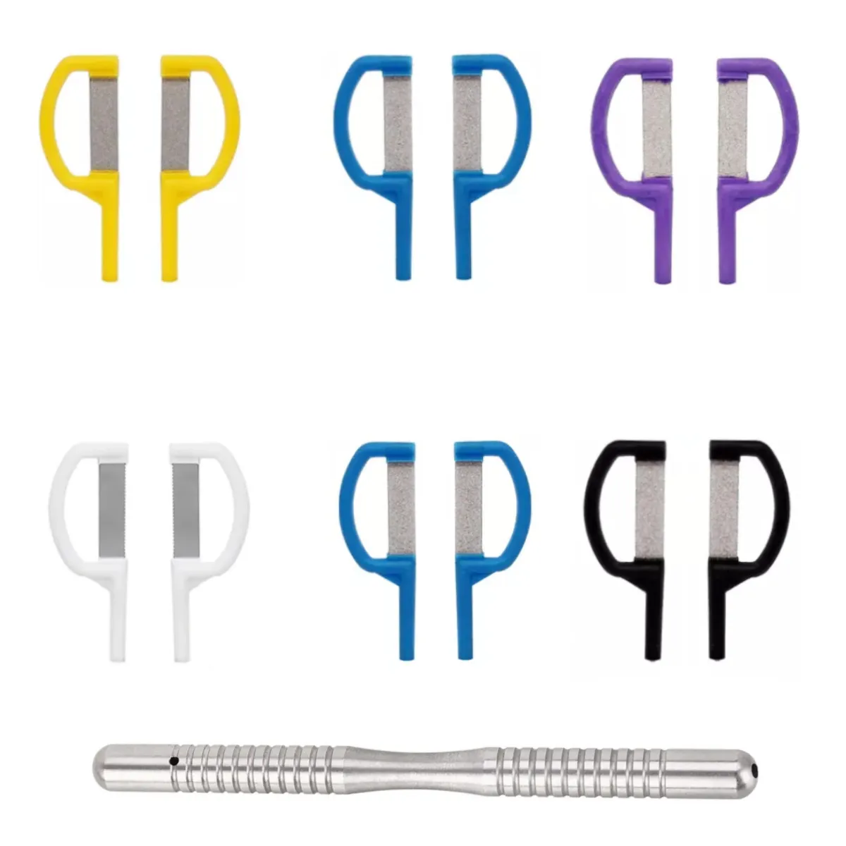 Sawbros Orthodontic IPR Blades set  + Manual Handle Straight