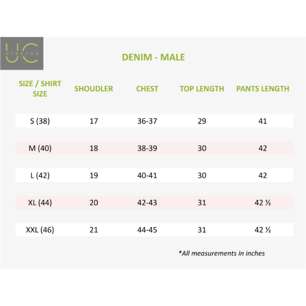 Uniform Craft Denim Scrubs Male - DNM-SM-Blue