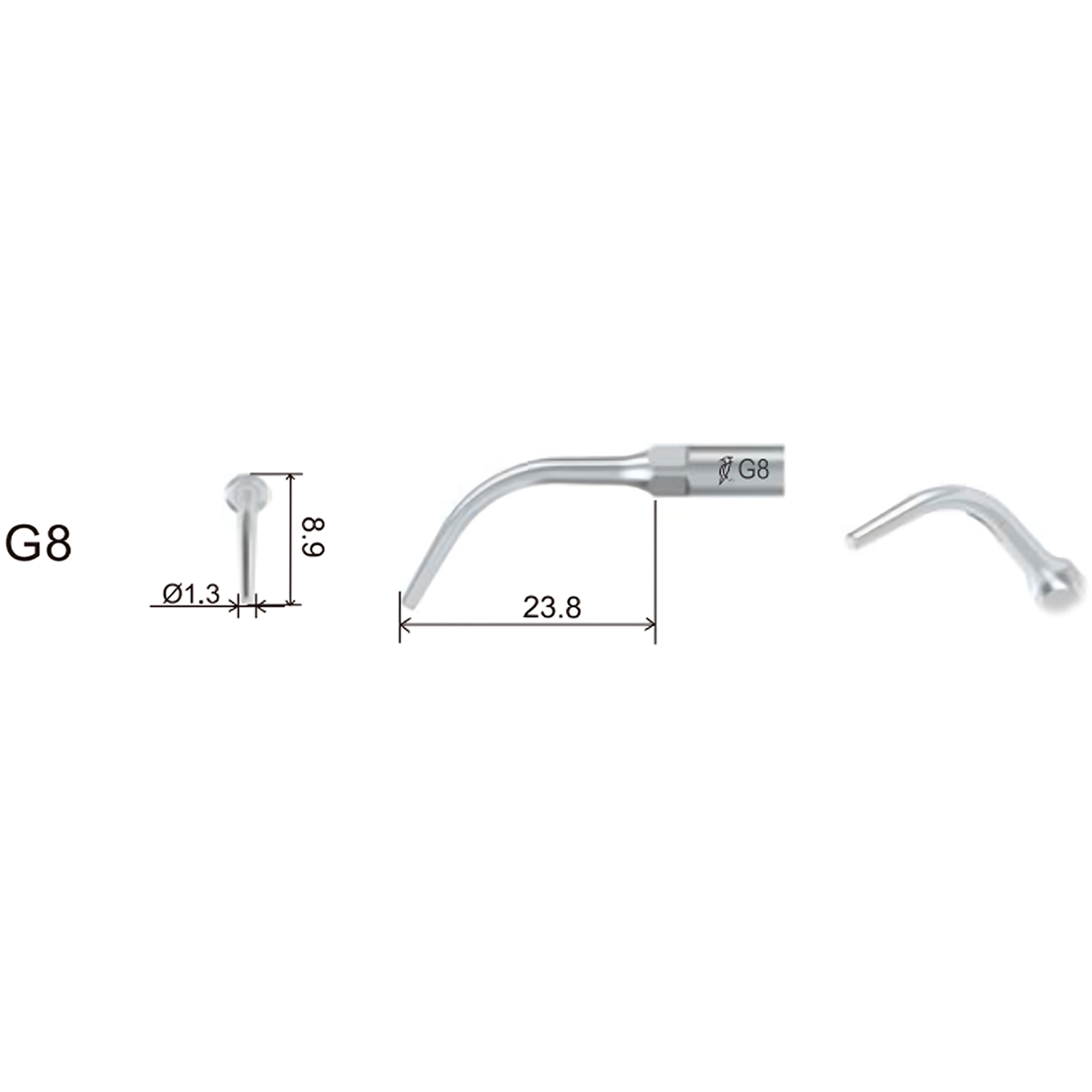 Woodpecker Scaler Tip G8 for UDS & EMS Scalers