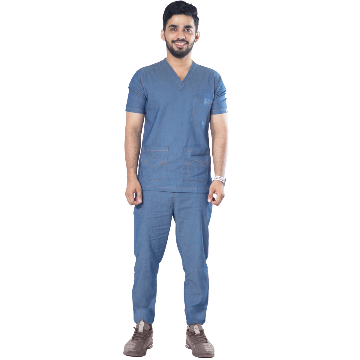 Uniform Craft Denim Scrubs Male - DNM-SM-Blue