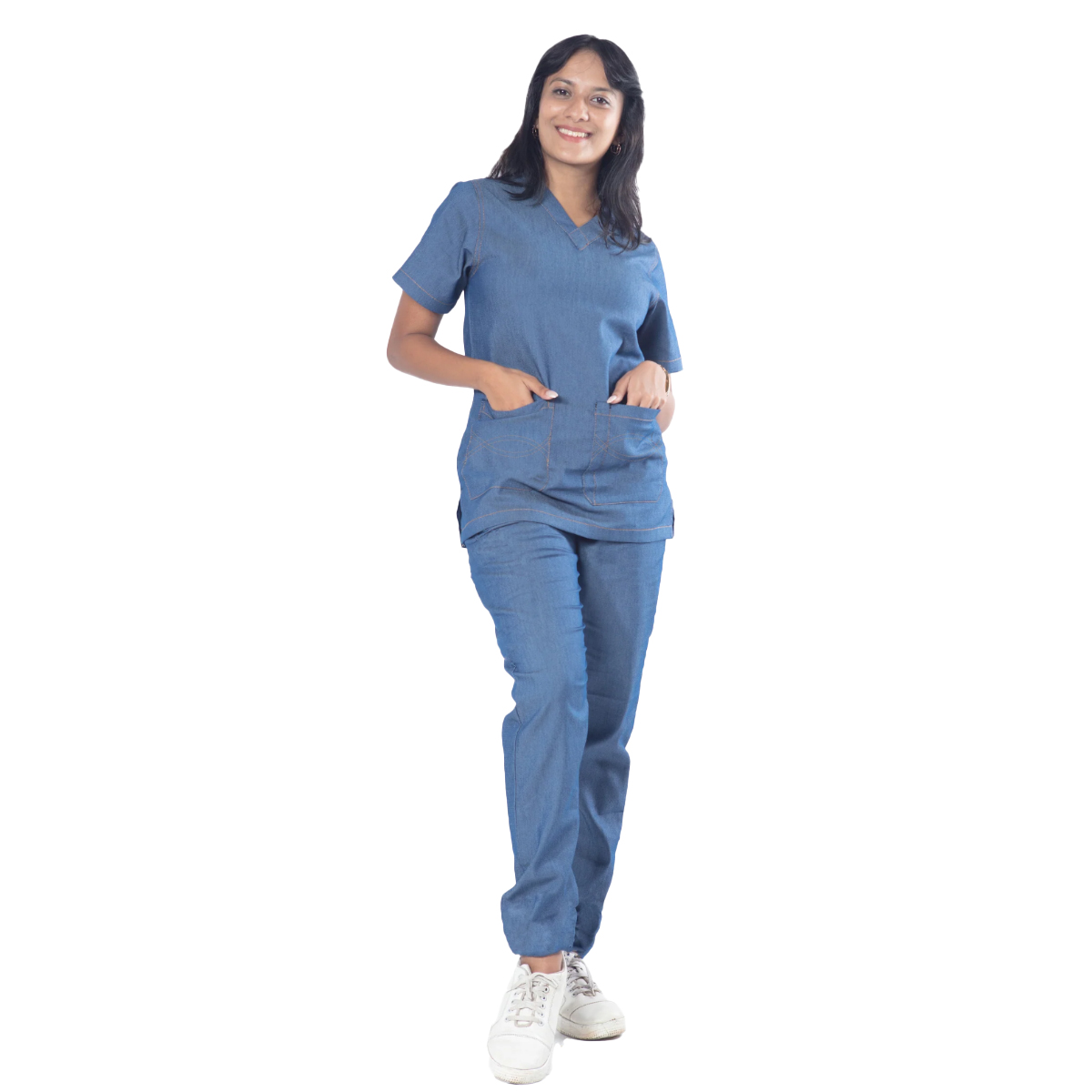 Uniform Craft Denim Scrubs Female - DNM-SF-Blue