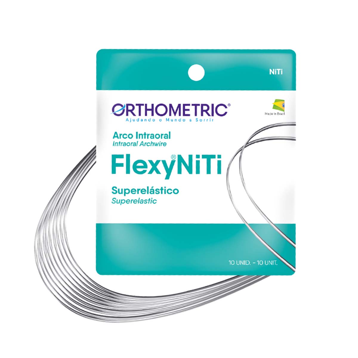 OrthoMetric Flexy NiTi Super Elastic Square Archwire - 016x016 Lower - (52.10.2116)