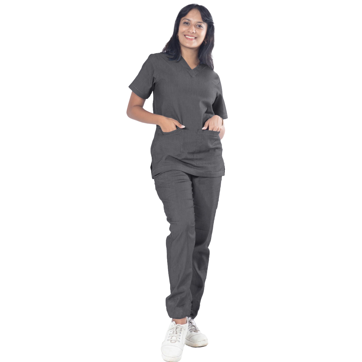 Uniform Craft Denim Scrubs Female - DNM-SF-Charcoal