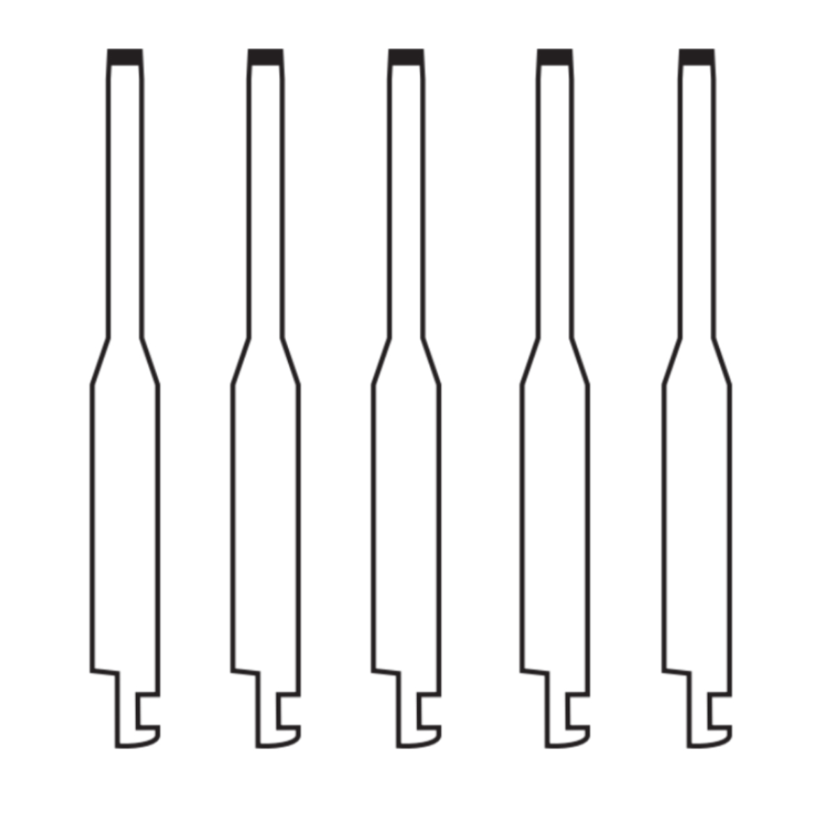 Pivo Extra Shape Contra-angle Diamond Bur CA - EX-18 (Pack Of 5)
