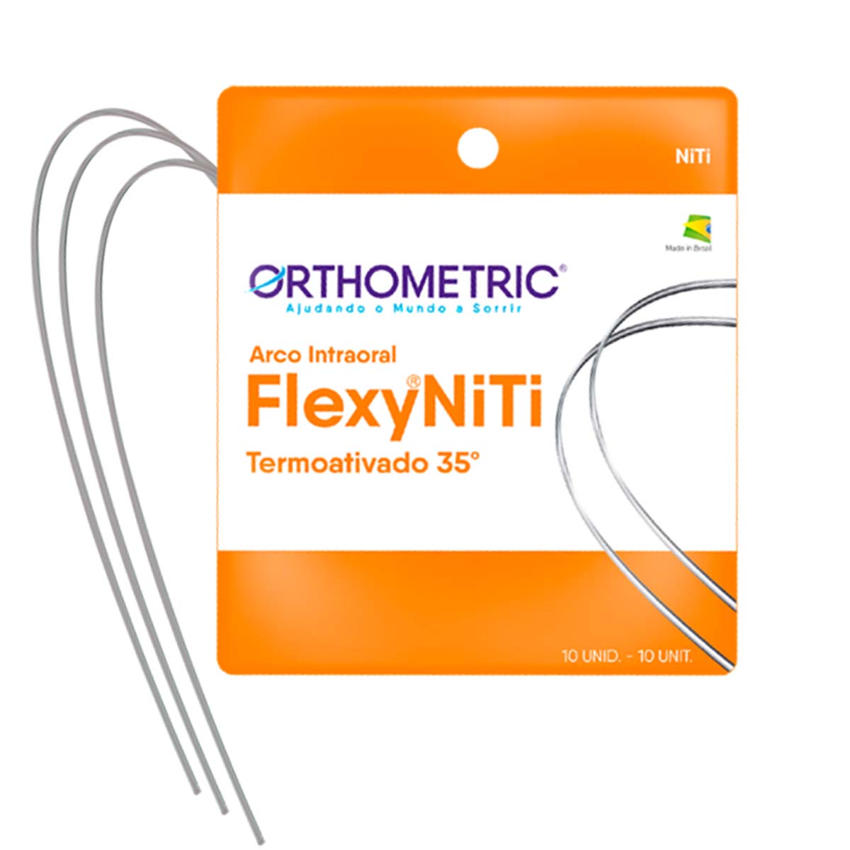 OrthoMetric Flexy NiTi Thermal 35ºC Rectangular Archwire - 018x025 Upper - (51.35.2518)