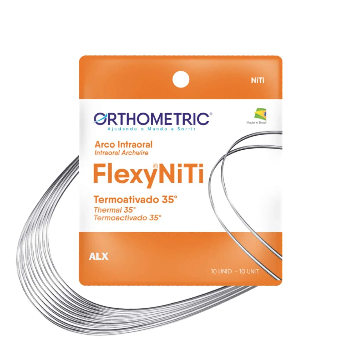 OrthoMetric Flexy NiTi Thermal 35ºC ALX Archwires - Rectangular (10/Pk)