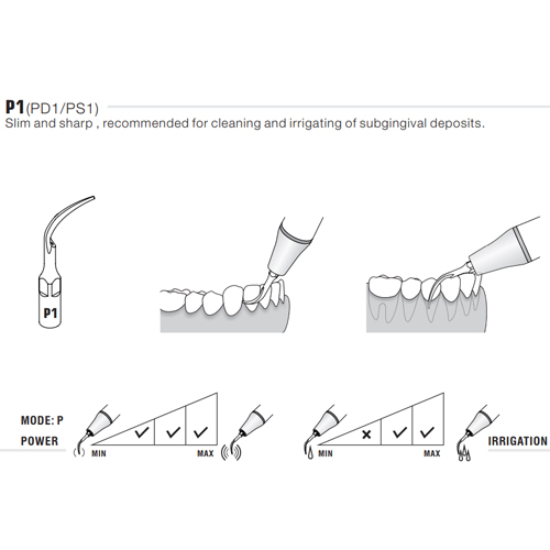 Woodpecker Scaler Tip P1 for UDS & EMS Scalers