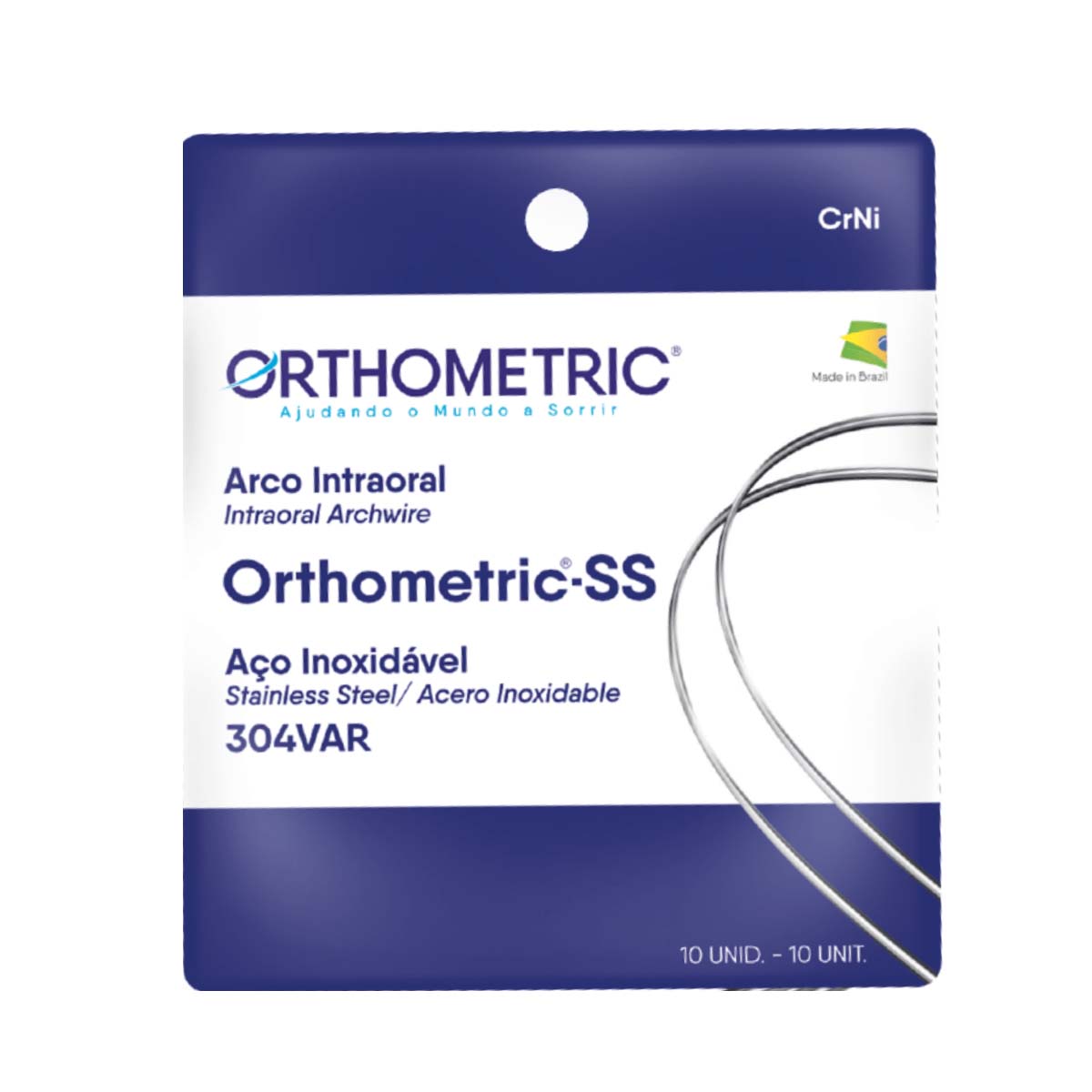OrthoMetric Stainless Steel Round Archwire 012 Lower - (52.50.2012)