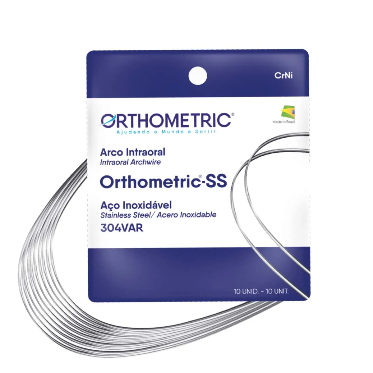 OrthoMetric SS Archwires - Square (10/Pk)