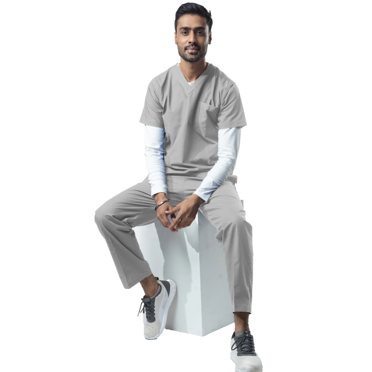 Uniform Craft Classic Scrubs Male - DSV - Light Grey