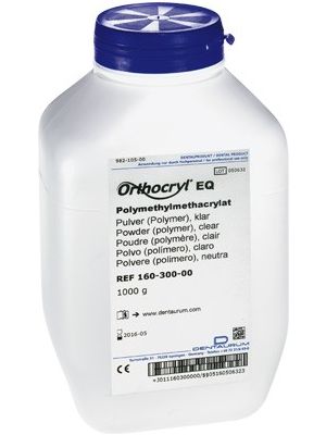 Dentaurum Orthocryl EQ Powder Polymer Clear 1 Kgs - 160-300-00
