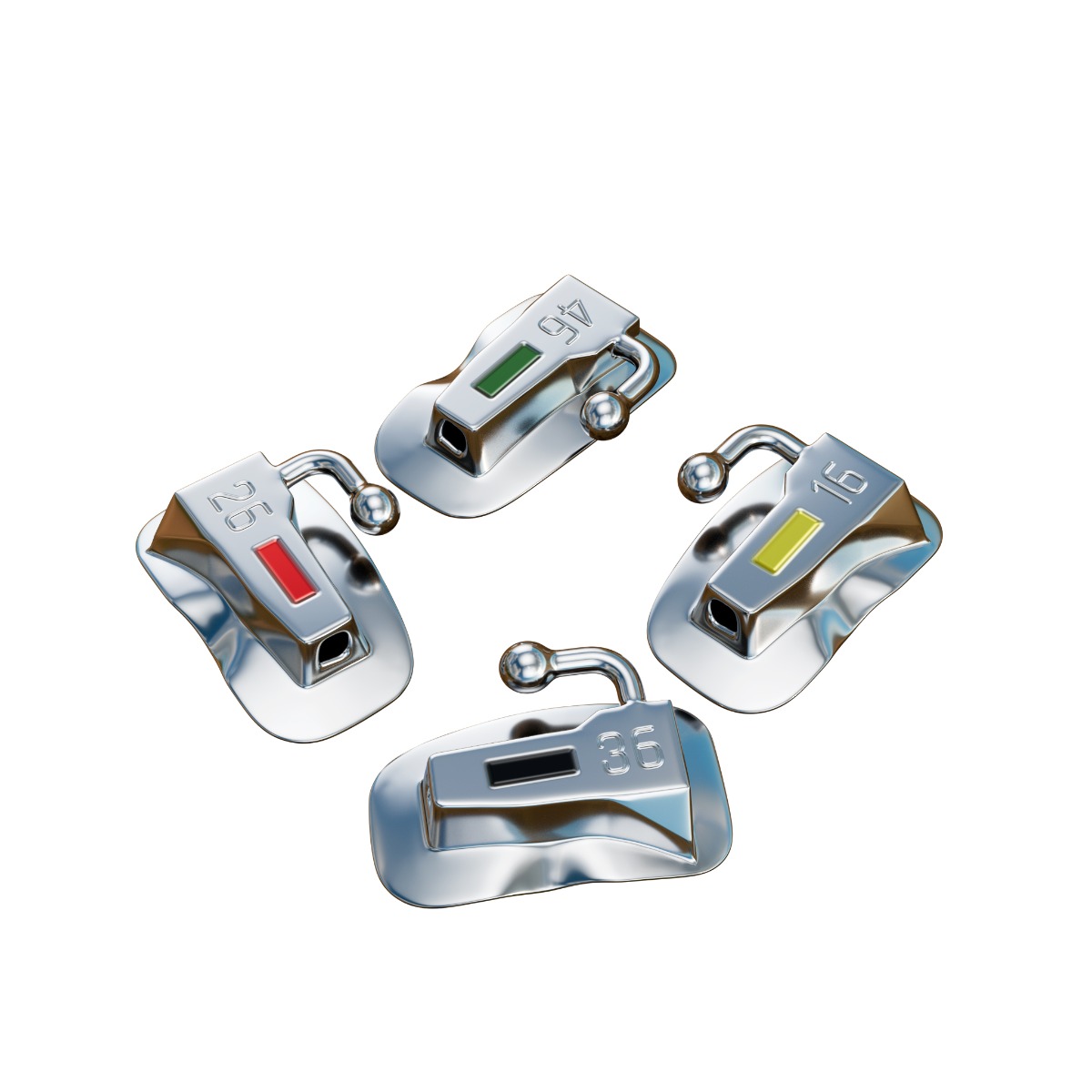 Waldent Ortho Bondable Buccal Tubes MBT 0.022 (Pack of 20 Sets)