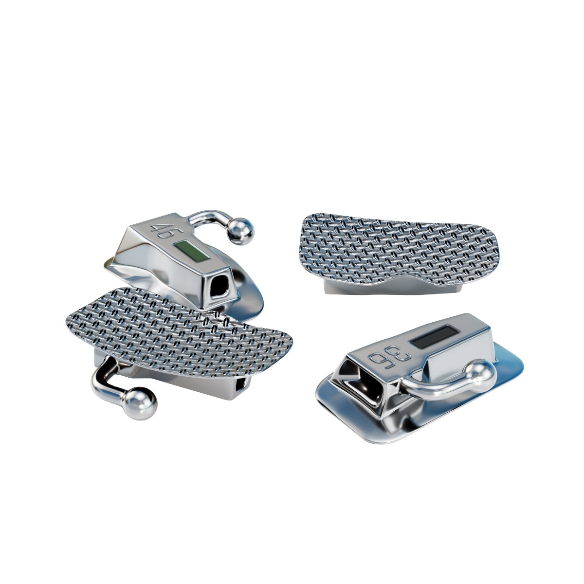 Waldent Ortho Bondable Buccal Tubes MBT 0.022 (Pack of 20 Sets)