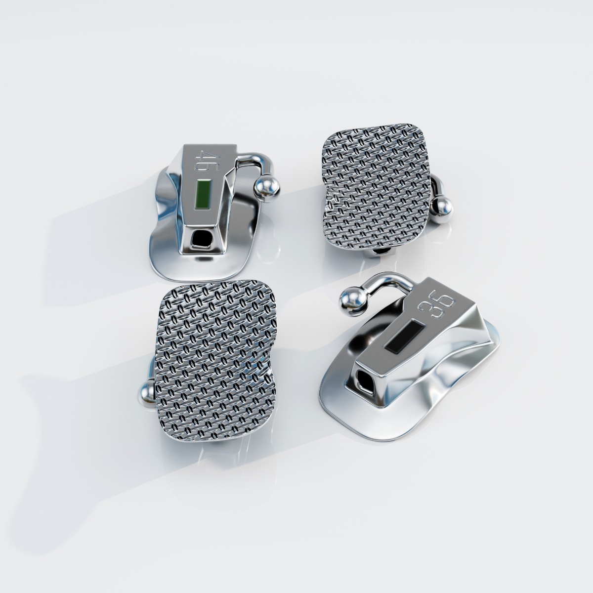 Waldent Ortho Bondable Buccal Tubes MBT 0.022 (Pack of 20 Sets)