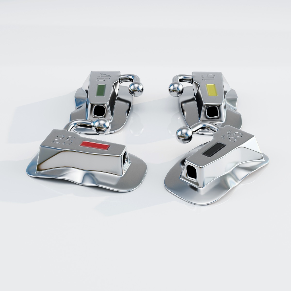 Waldent Ortho Bondable Buccal Tubes MBT 0.022 (Pack of 20 Sets)