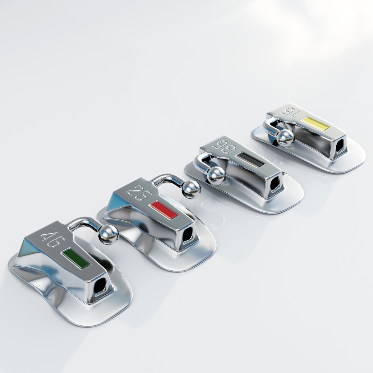 Waldent Ortho Bondable Buccal Tubes MBT 0.022 (Pack of 20 Sets)