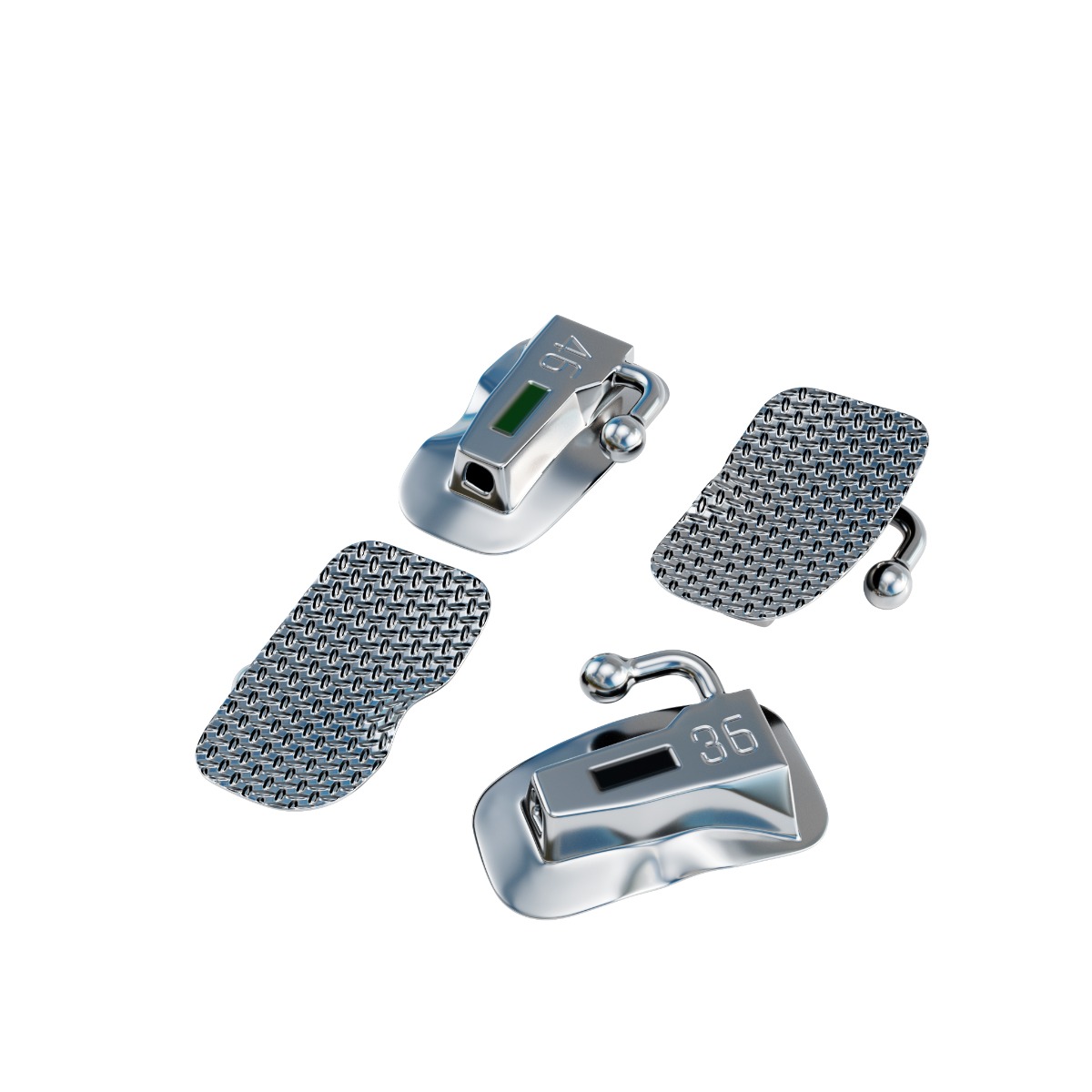 Waldent Ortho Bondable Buccal Tubes MBT 0.022 (Pack of 20 Sets)