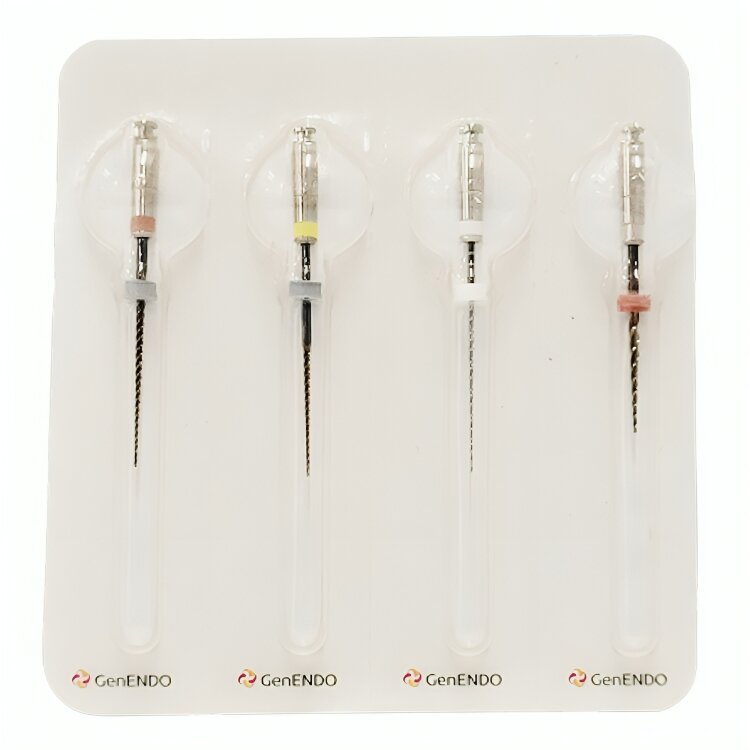 Coltene GenEndo NiTi Rotary Files Assorted - 21mm (Pack of 4) (GE421ASST)