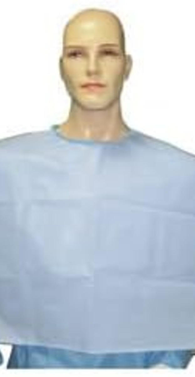 Oro Dental SMMS Round Neck Apron Sky Blue (Pack of 50)