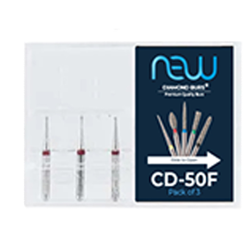 NewDiamond Children Dentistry Diamond Bur CD-50F (Pack Of 3)