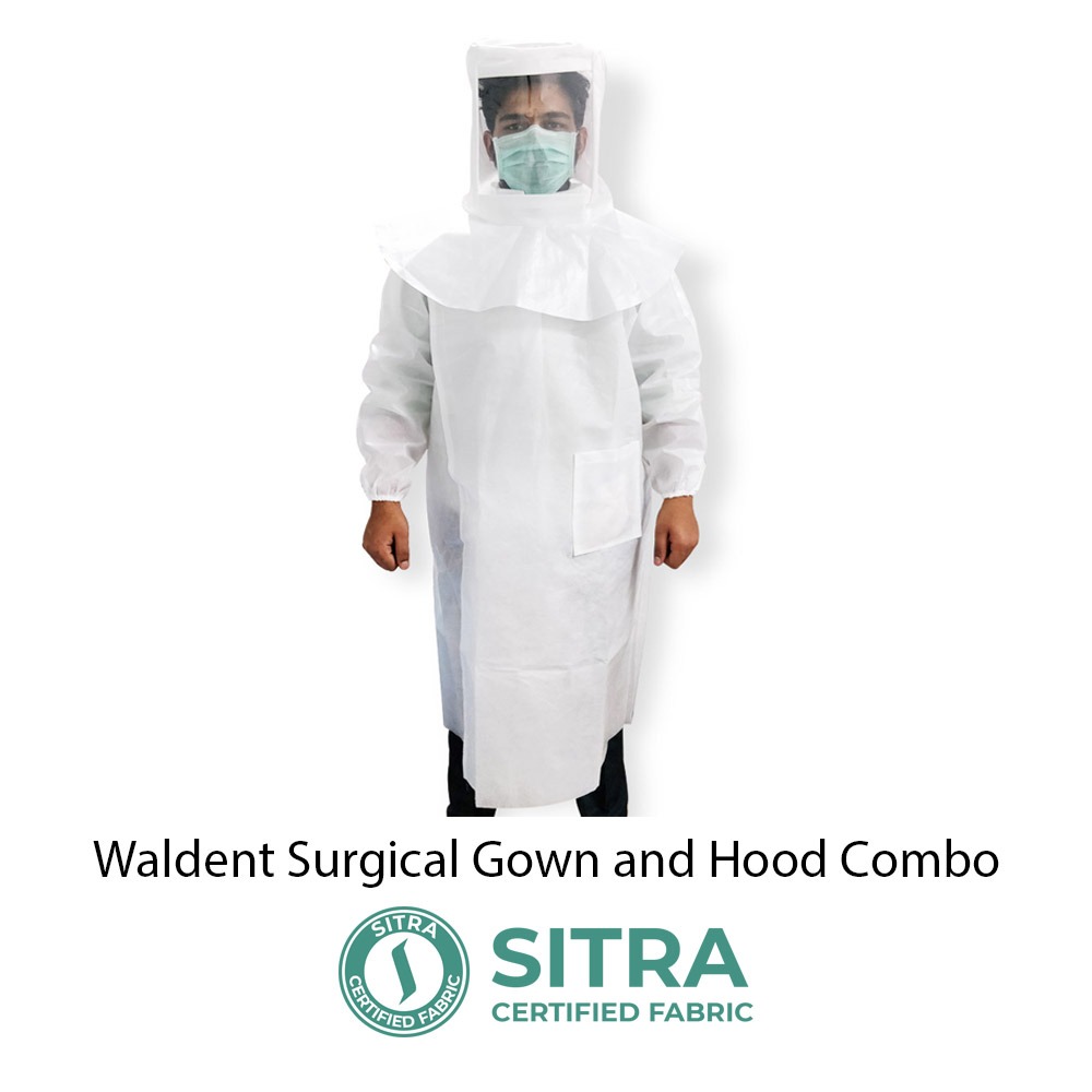Waldent Surgical Gown and Hood Combo