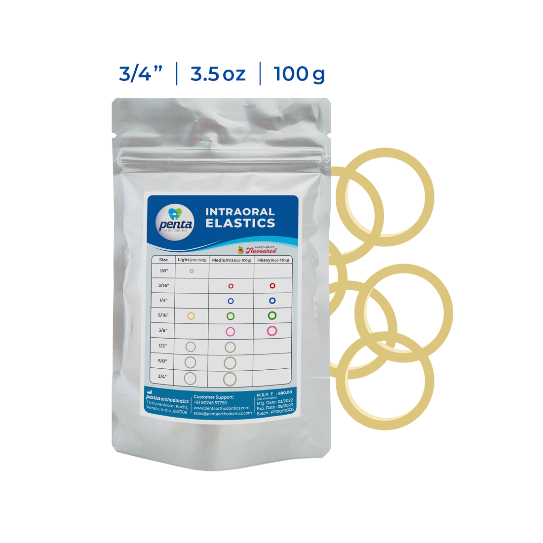 Penta Ortho Intraoral Elastics - Special Elastics (Pack of 500)