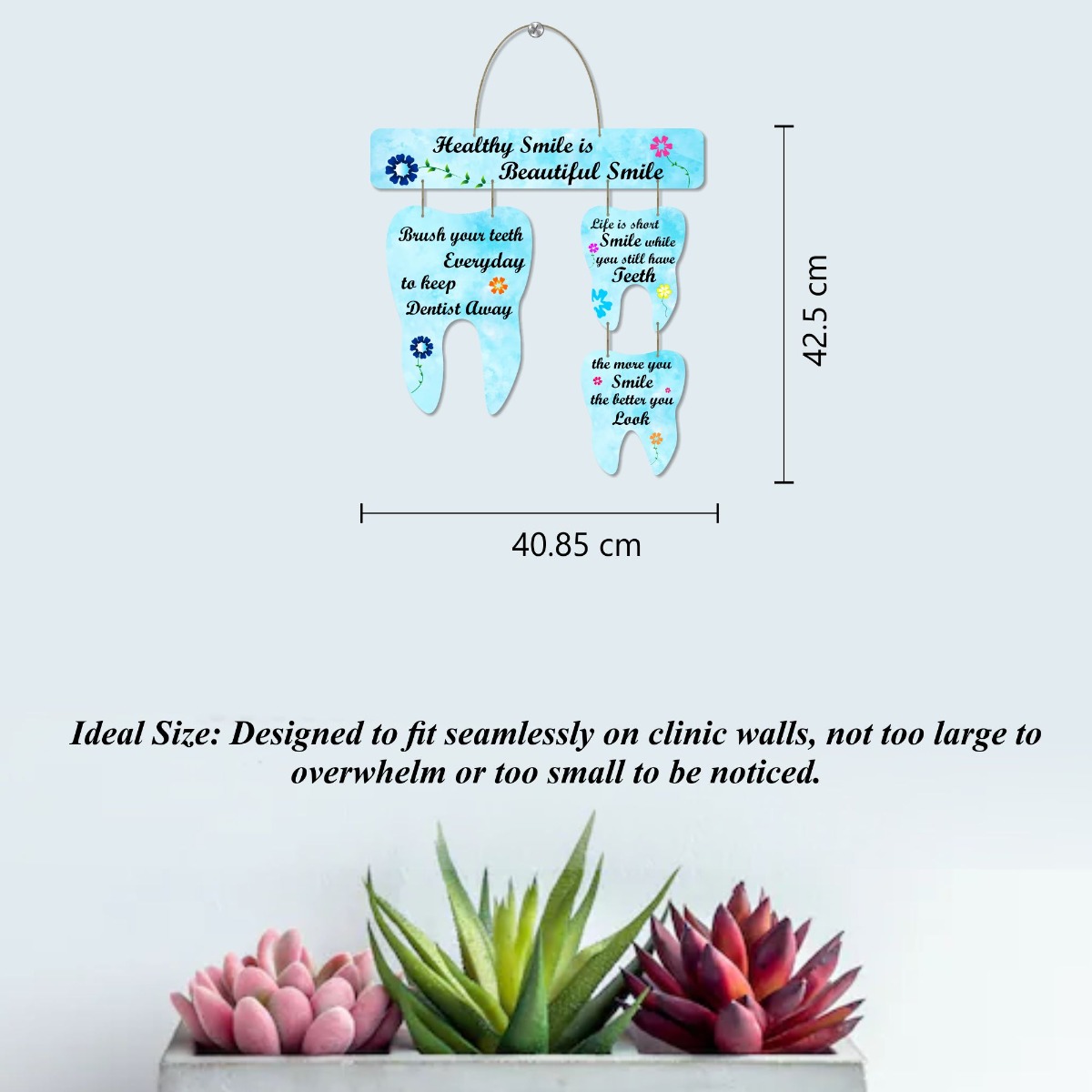 Unique Dents Tooth - Shaped Acrylic Wall Decor (WD001)