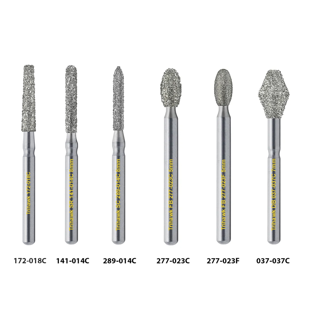TriHawk Tooth Preparation Bur Set FG (10 pcs)