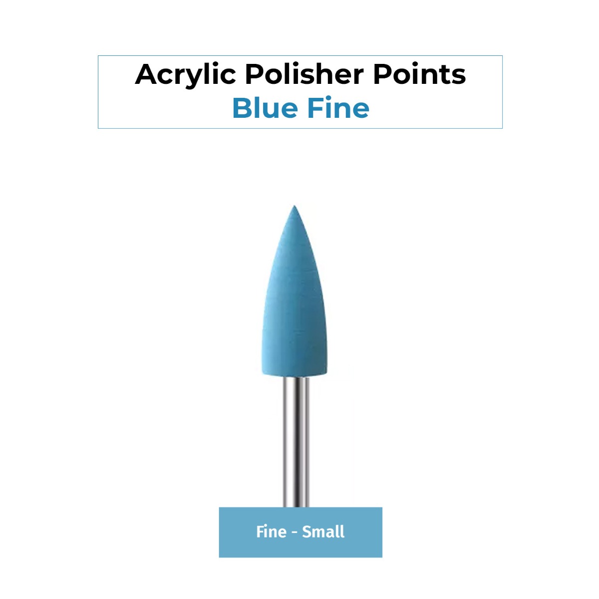 ET Dental Acrylic Polishers Point Blue Fine - Small (Pack of 1)