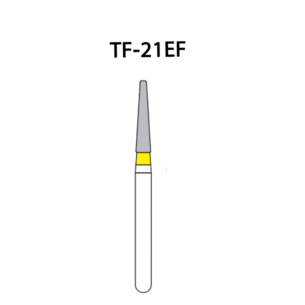 NewDiamond Taper Fissure Diamond Bur TF-21EF ( Pack Of 3)