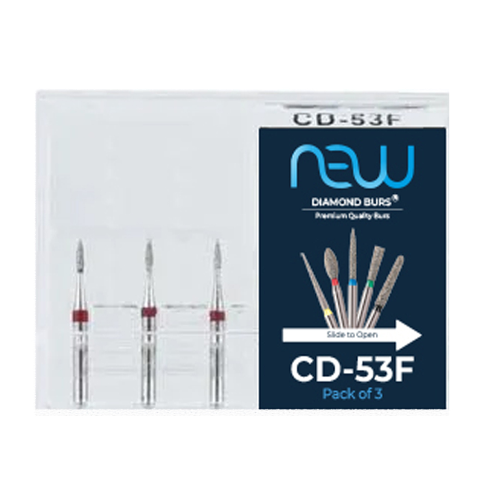 NewDiamond Children Dentistry Diamond Bur CD-53F (Pack Of 3)