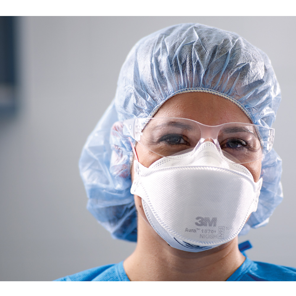 3M Aura 1870+ N95 Particulate Respirator and Surgical Mask (Pack of 1)