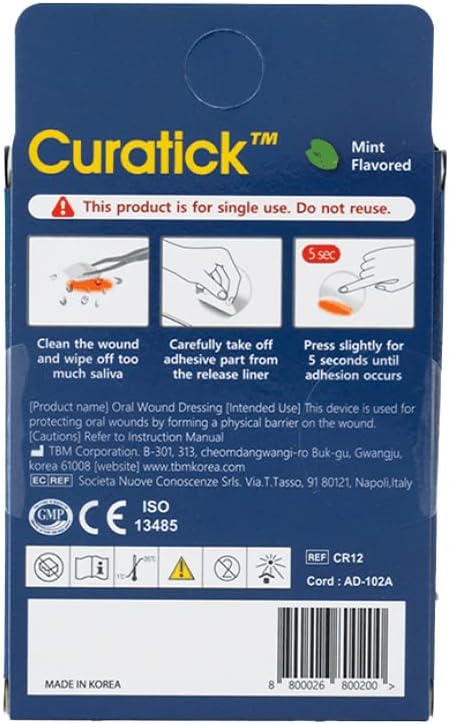 Curatick Oral Wound Dressing (Pack of 10) (Short Expiry 06-2026)