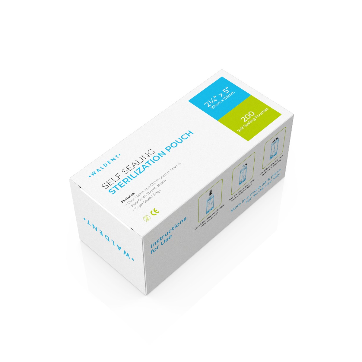 Waldent Self-Seal Sterilization Pouches