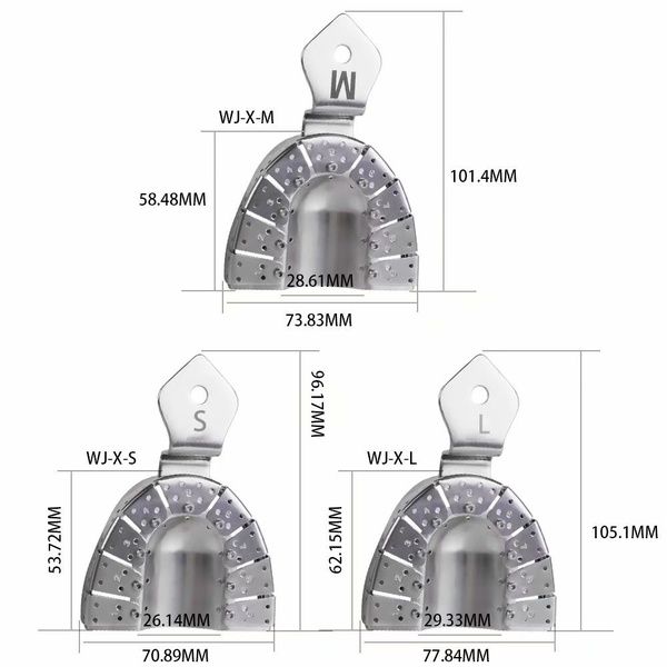 DentalPlant Stainless Steel Implant Impression Trays