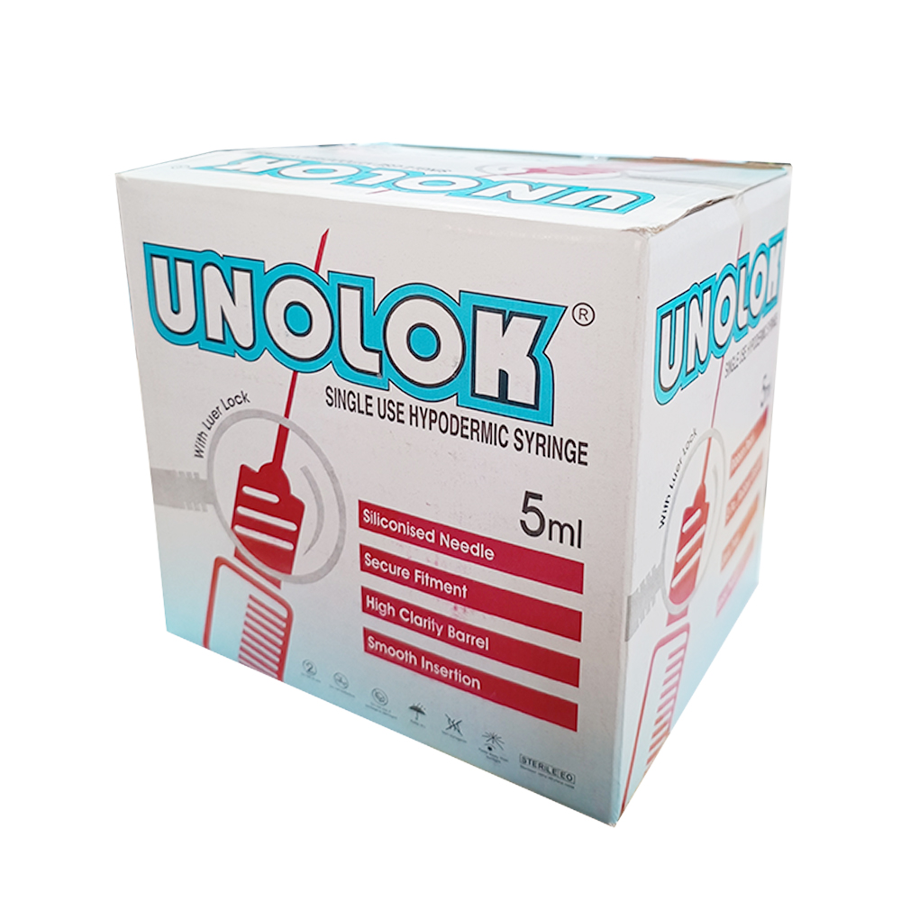 HMD Unolok Syringe 5ml | 24 Gauge | 1 Inch Needle