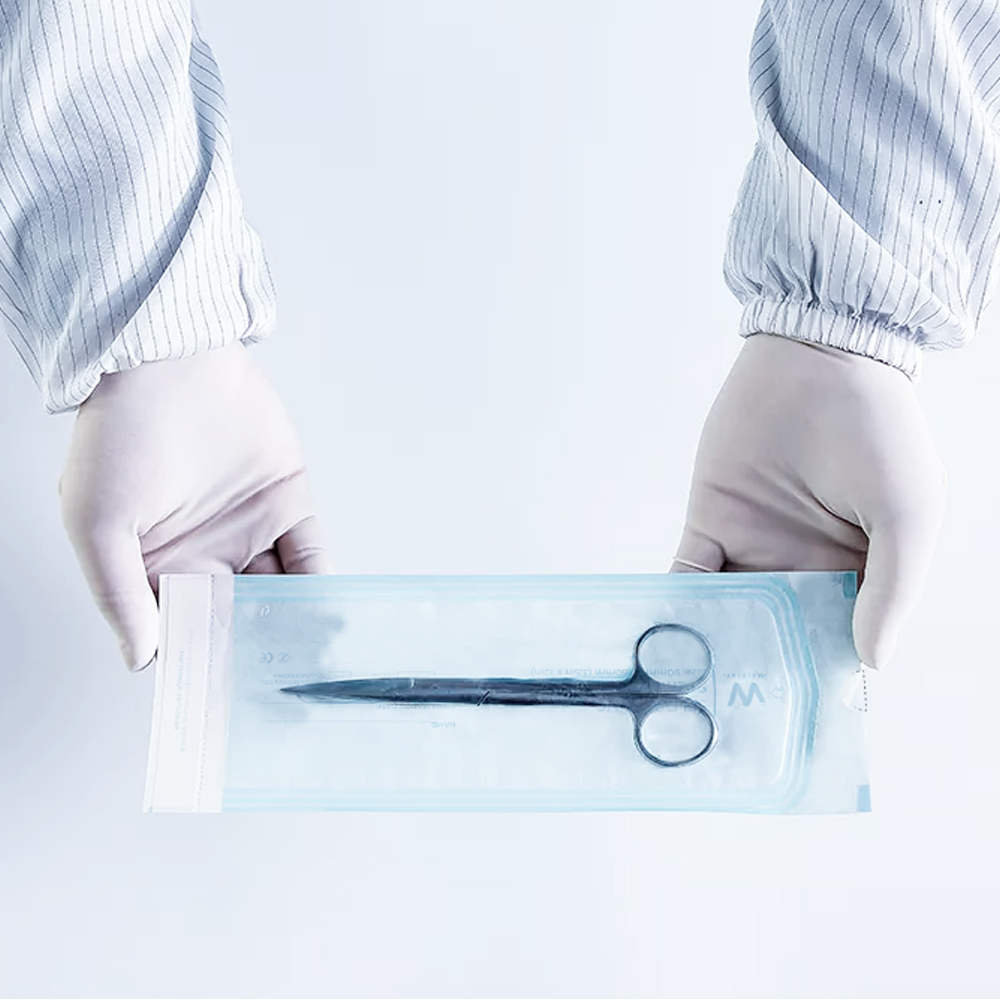 Waldent Self-Seal Sterilization Pouch - Medium (90x260mm) - For Scalers & Hand Instruments