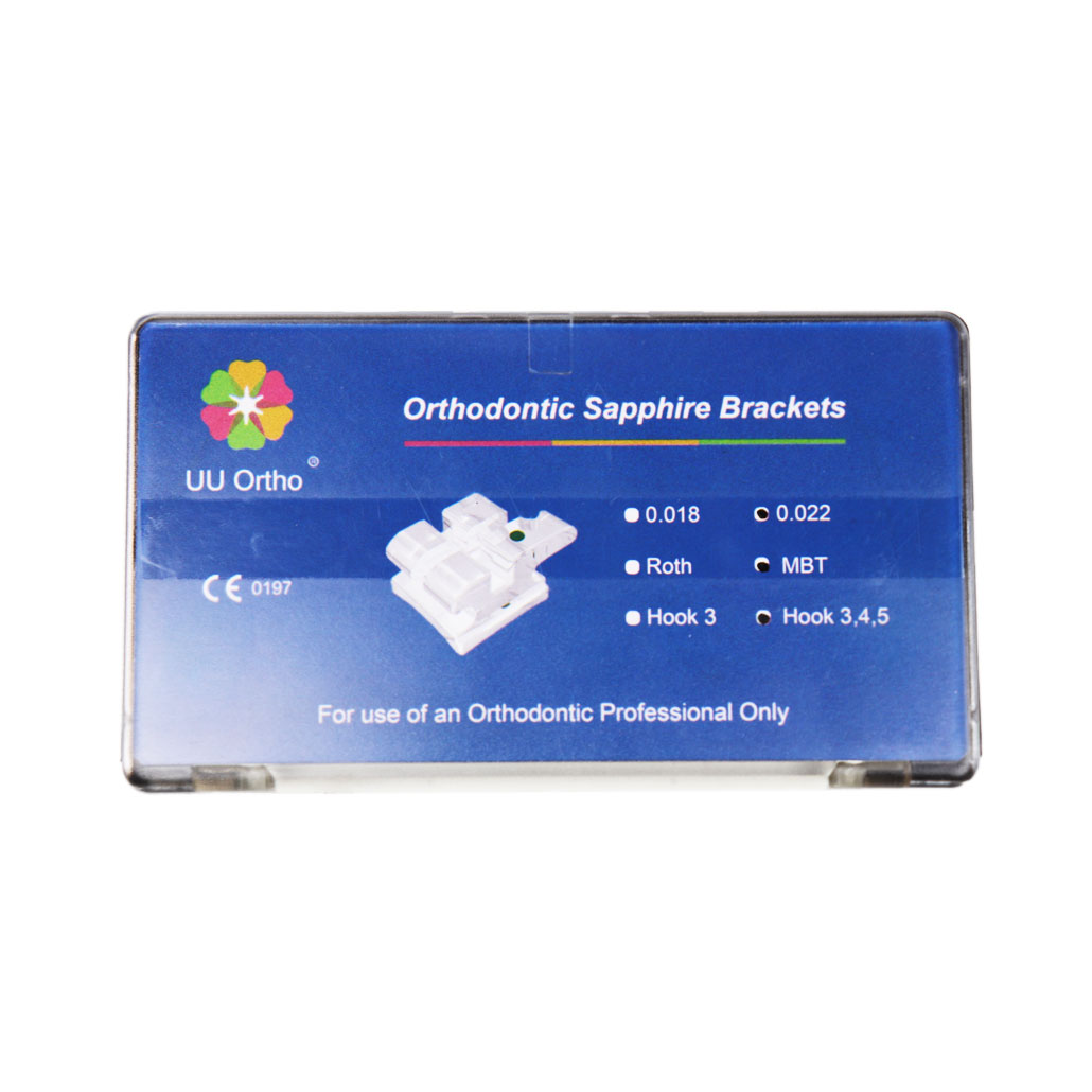 UU Ortho Mono Crystalline Sapphire Transparent Ceramic Brackets