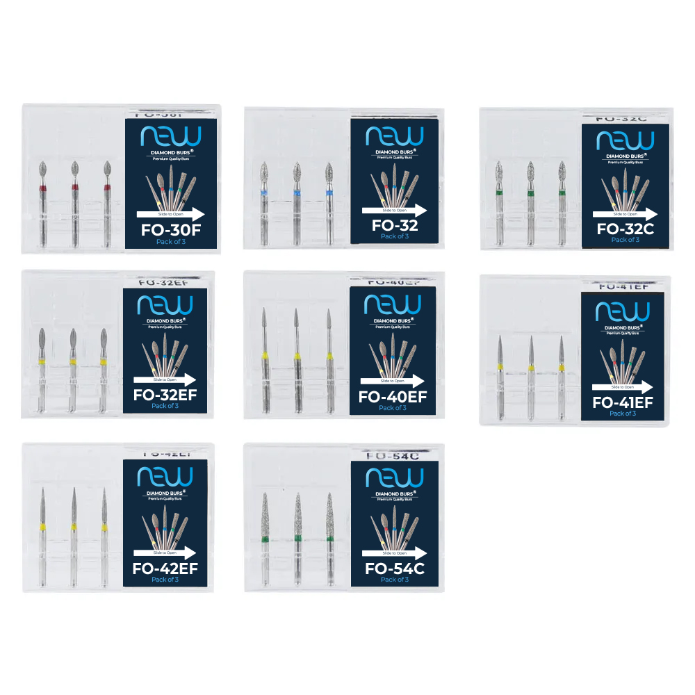 NewDiamond Flame Ogival Diamond Bur -FO (Pack Of 3)