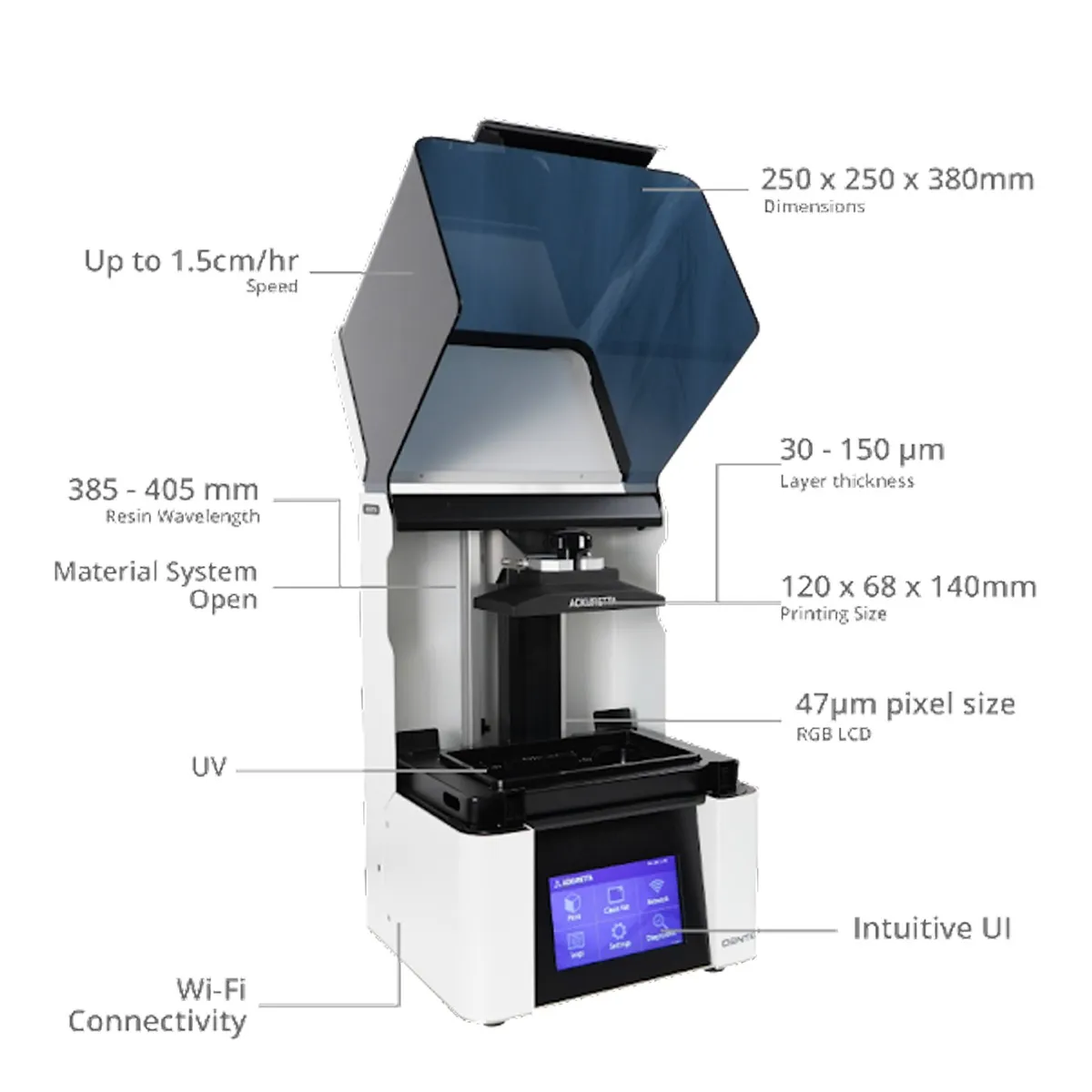 Ackuretta DENTIQ-120 Dental 3D Printer