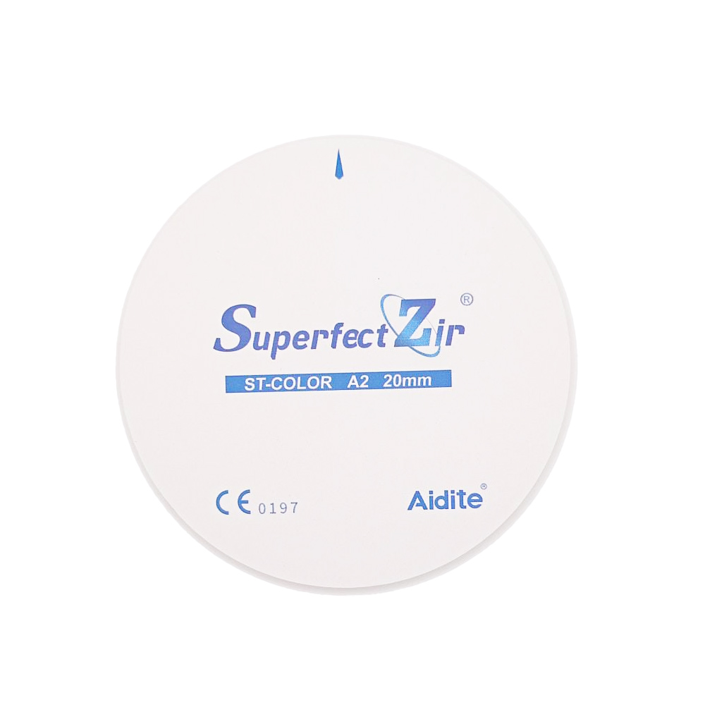 Aidite SuperfectZir Zirconia Block ST Color 98x20mm - STC A2